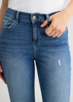 Jeans slim fit con strass