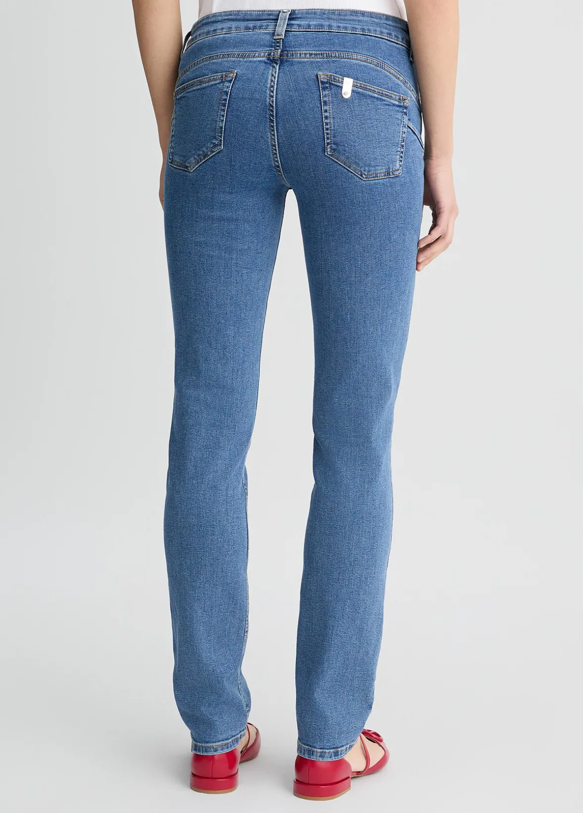 Jeans slim fit con strass