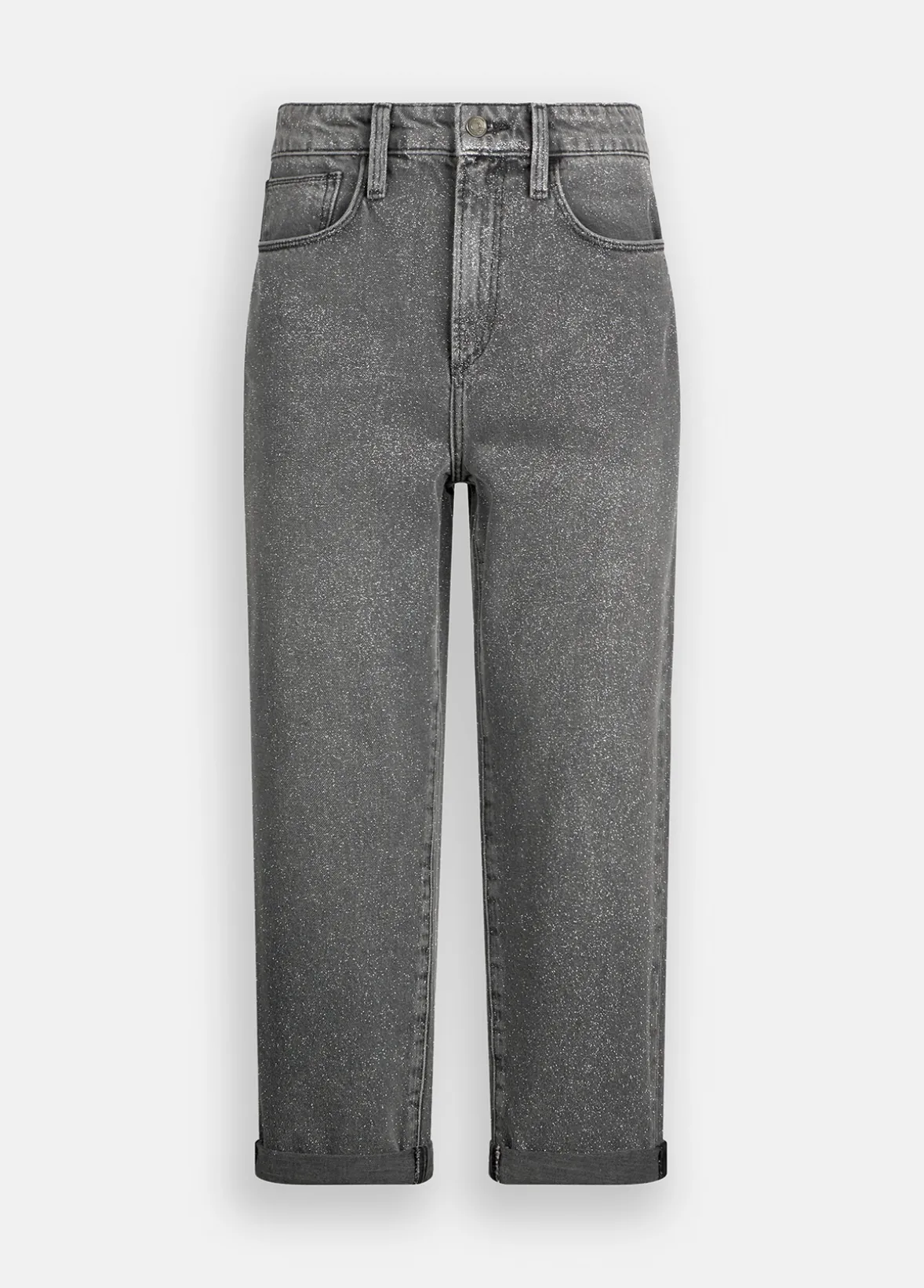 Jeans straight a vita alta