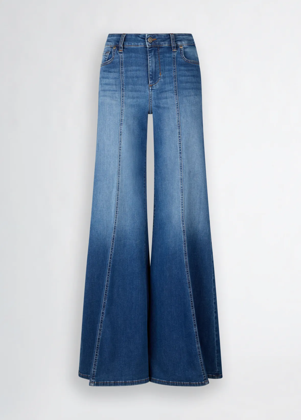 Jeans super flare a vita alta