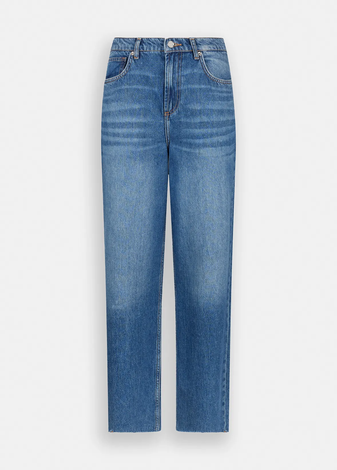 Jeans wide leg a vita bassa