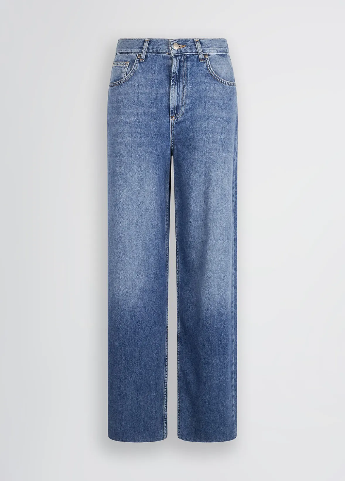 Jeans wide leg in cotone