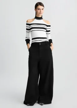 Maglia a righe con borchie
