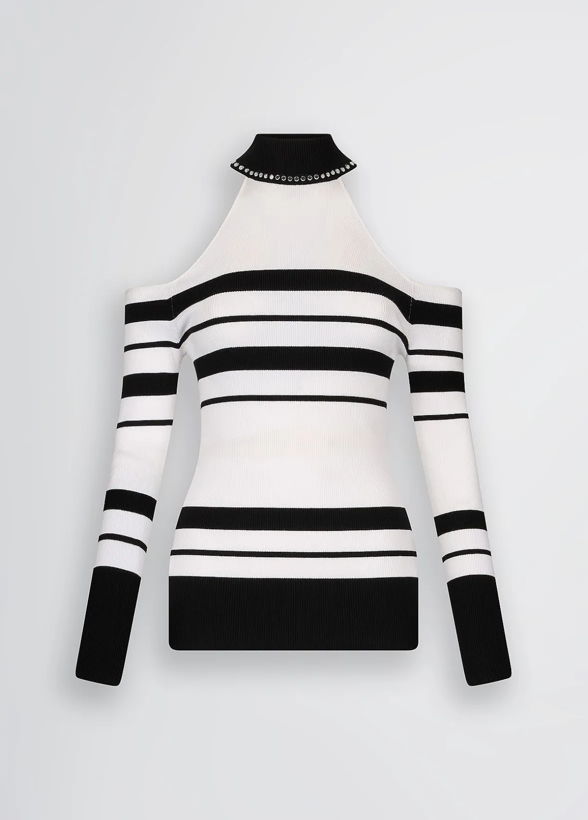 Maglia a righe con borchie