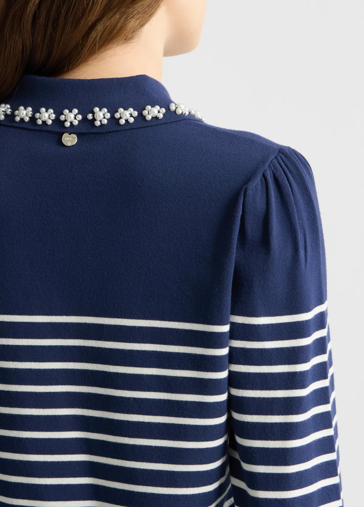 Maglia a righe con colletto