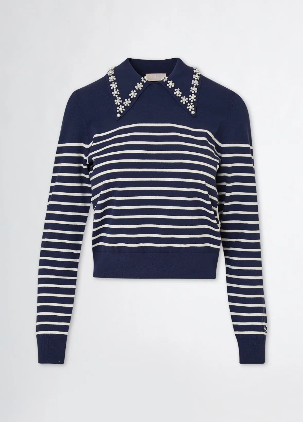 Maglia a righe con colletto