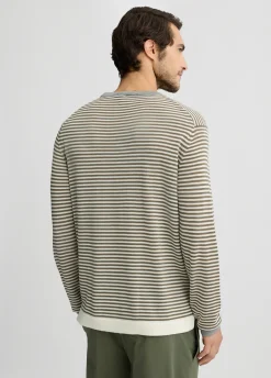 Maglia a righe in lana