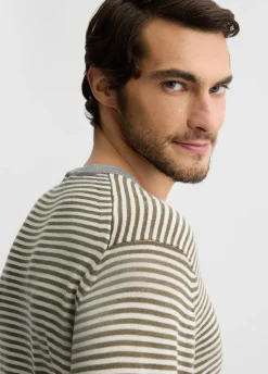 Maglia a righe in lana
