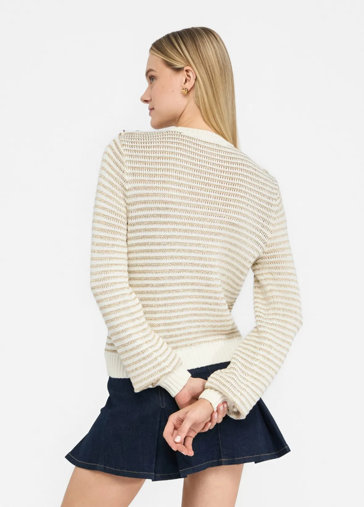 Maglia a righe lurex®