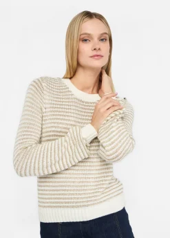 Maglia a righe lurex®