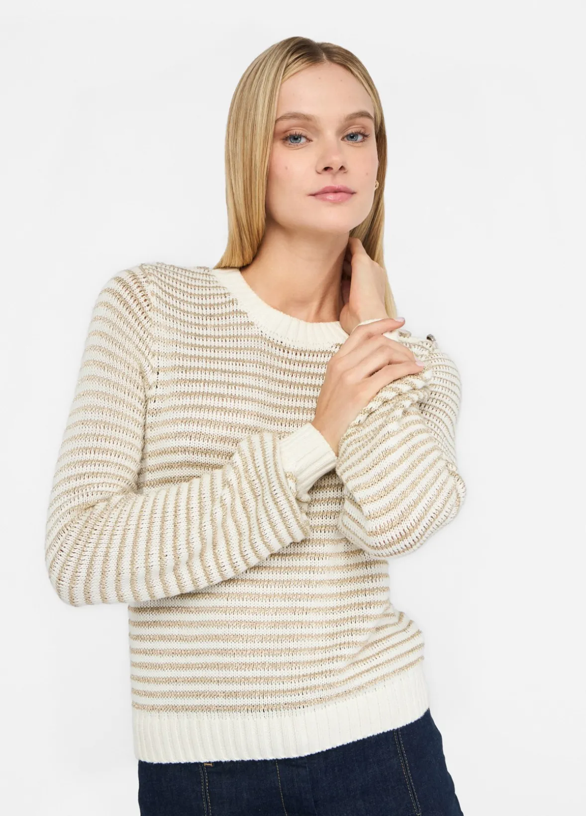 Maglia a righe lurex®