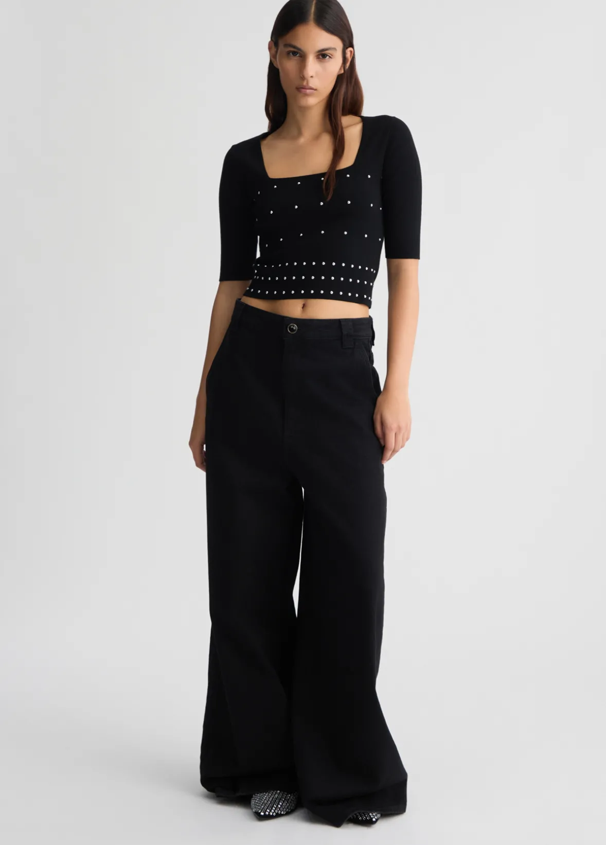 Maglia con borchie