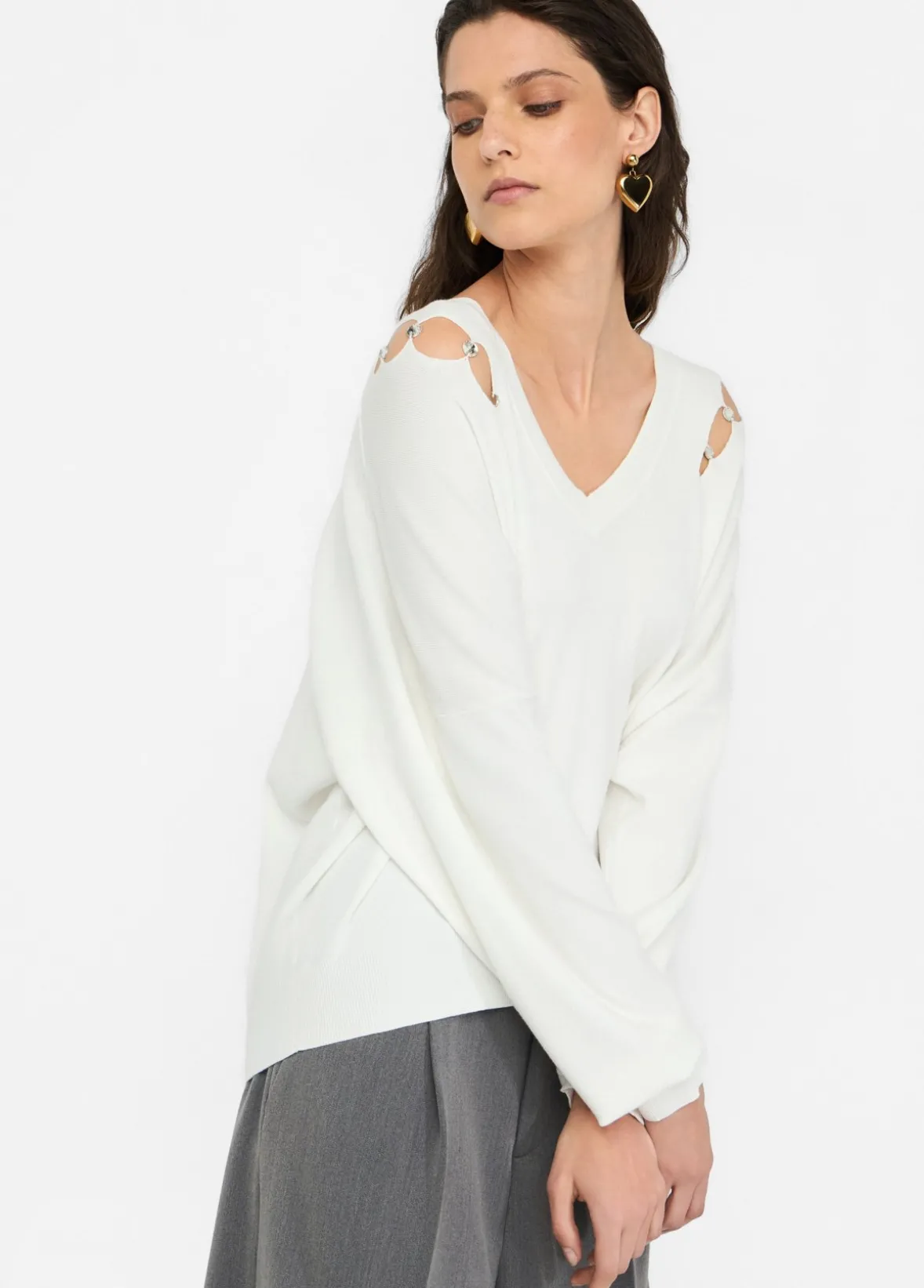 Maglia con castoni gioiello