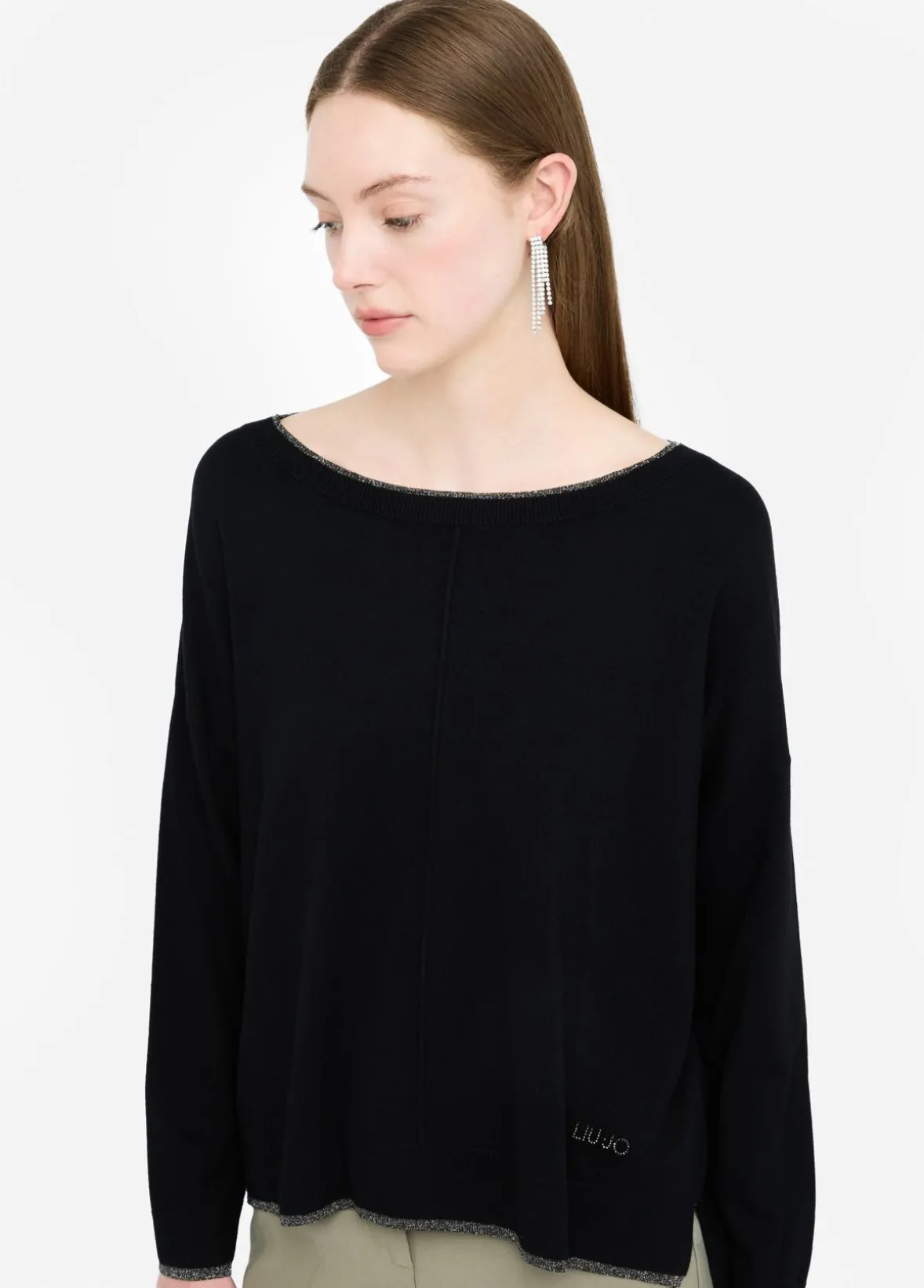 Maglia con dettagli in lurex®