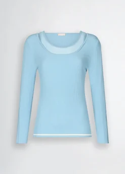 Maglia con inserti in tulle