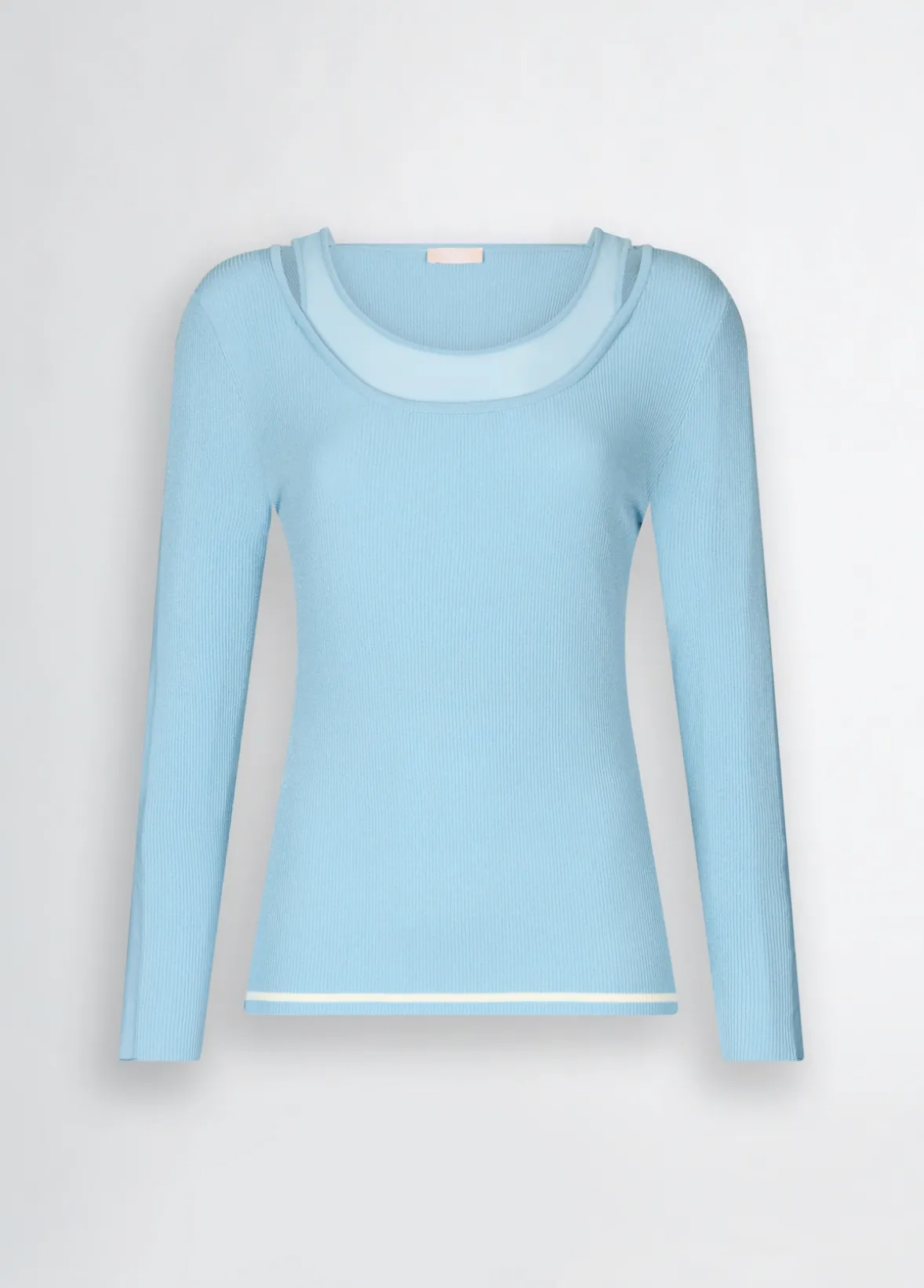 Maglia con inserti in tulle