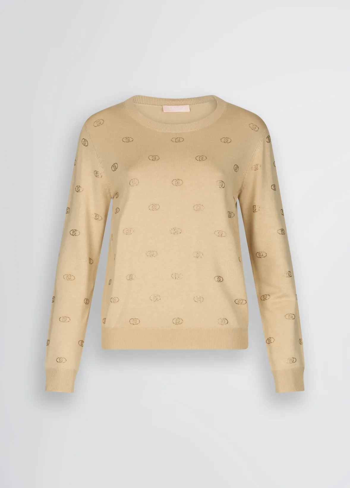 Maglia con logo e strass