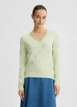 Maglia con logo e strass