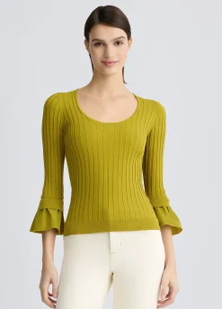 Maglia con maniche volants