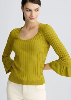 Maglia con maniche volants