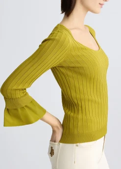 Maglia con maniche volants