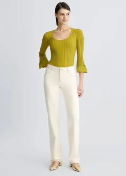Maglia con maniche volants