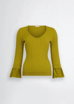 Maglia con maniche volants