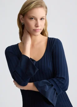 Maglia con maniche volants