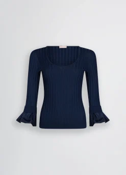 Maglia con maniche volants