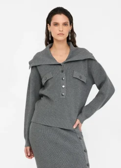 Maglia con maxi collo