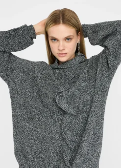 Maglia con maxi volant