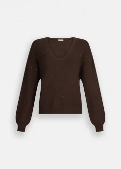 Maglia con micro paillettes