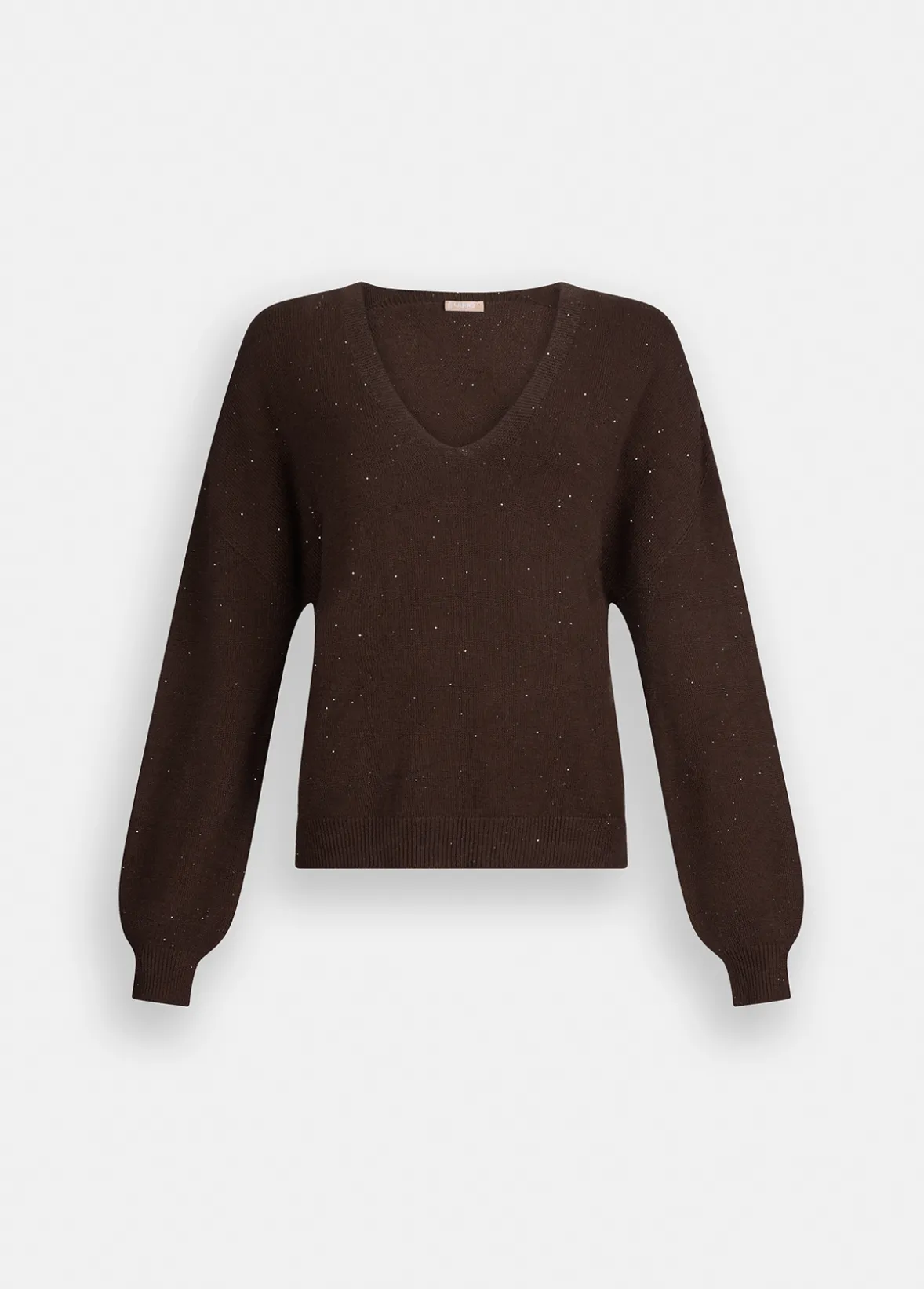 Maglia con micro paillettes