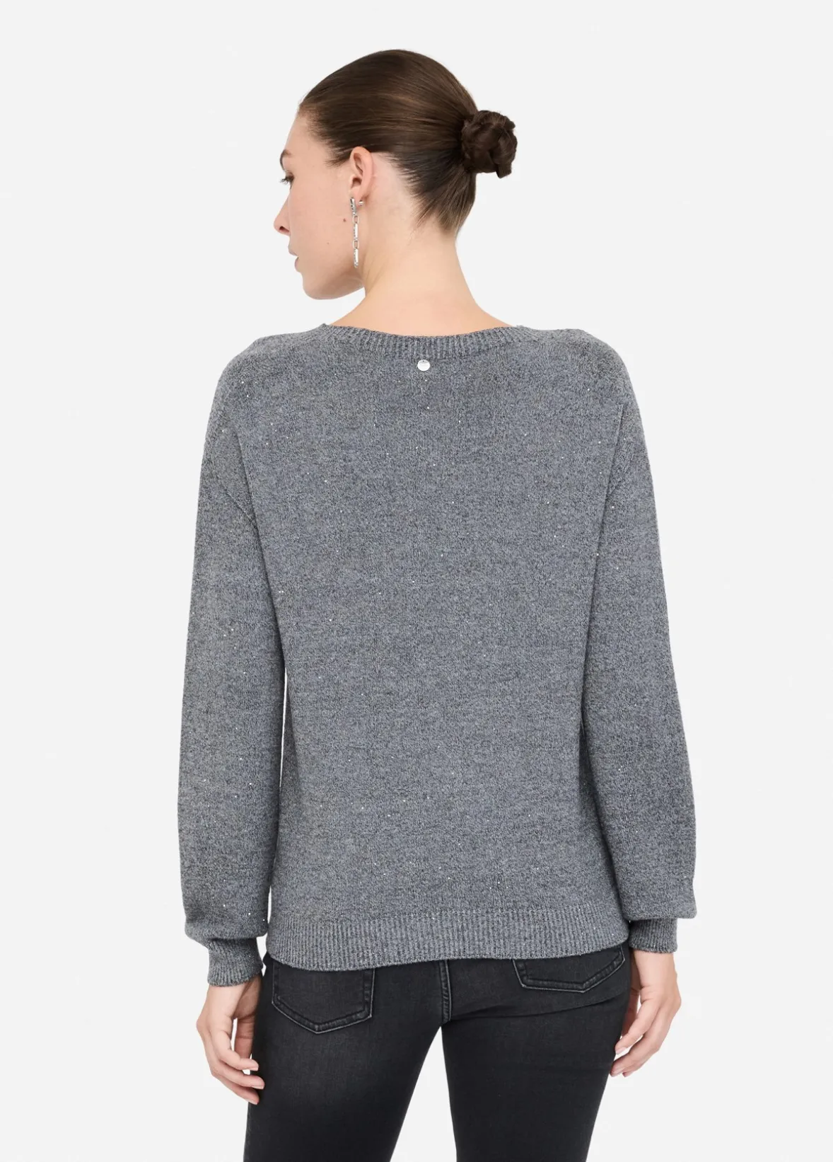 Maglia con micro paillettes