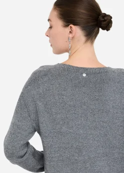 Maglia con micro paillettes