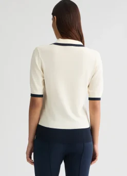 Maglia con profili a contrasto