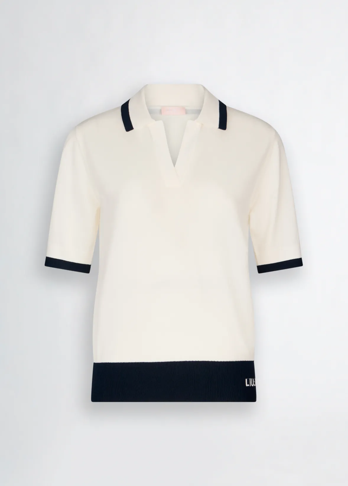 Maglia con profili a contrasto