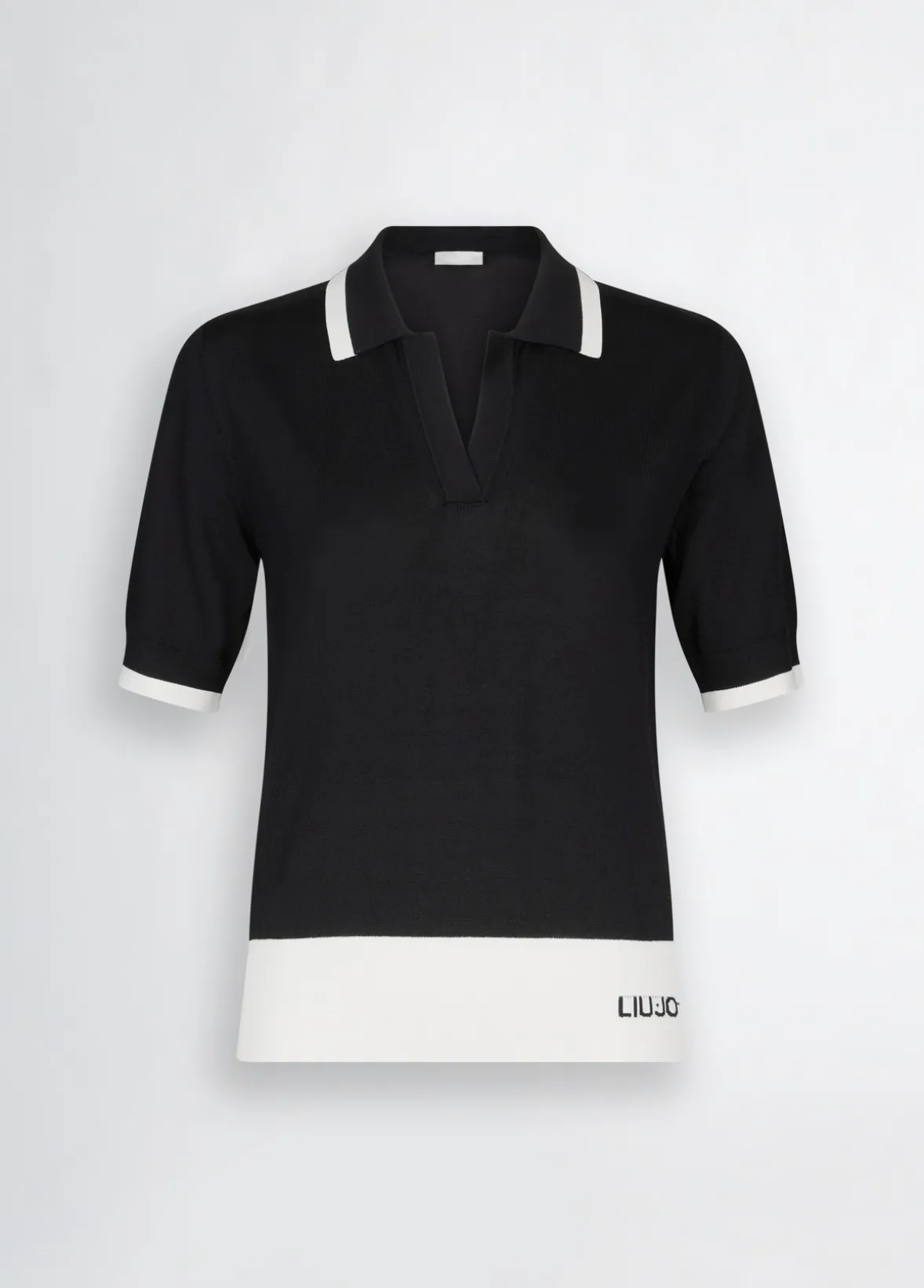 Maglia con profili a contrasto