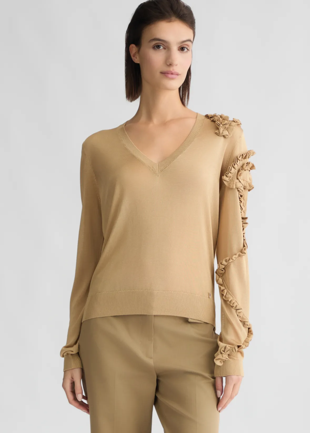 Maglia con rouches