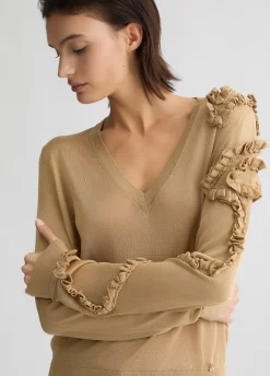 Maglia con rouches