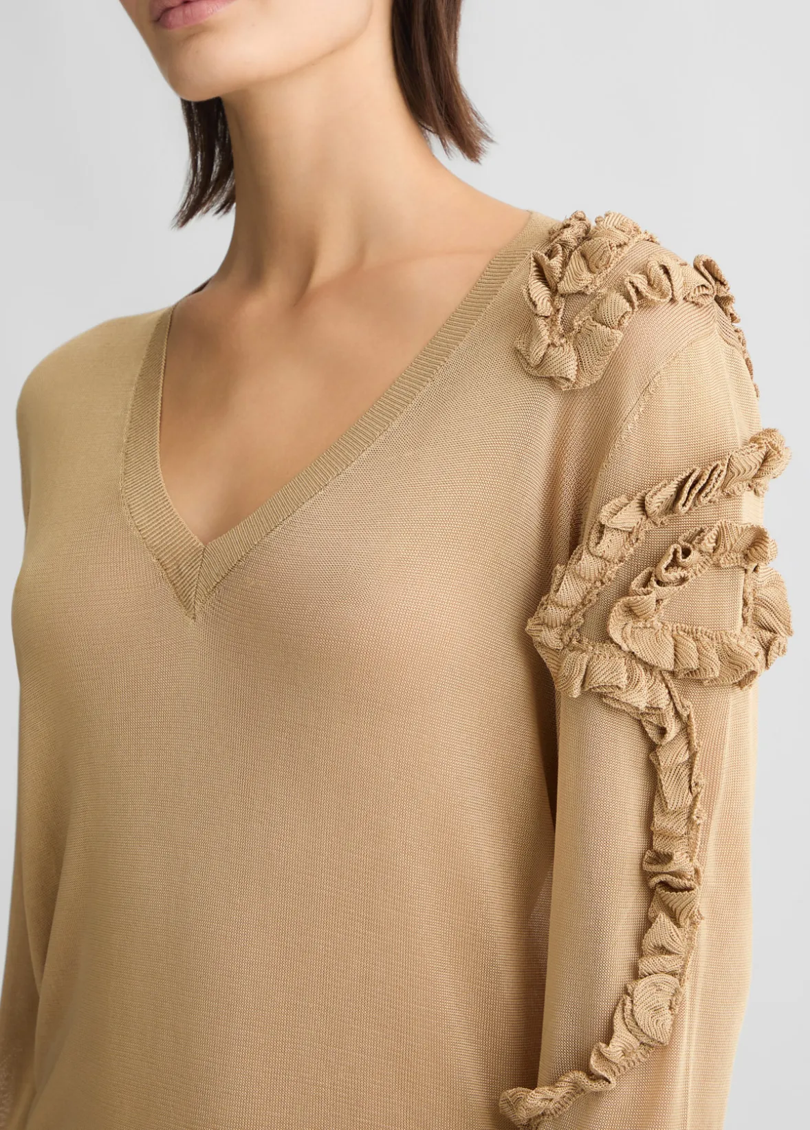 Maglia con rouches