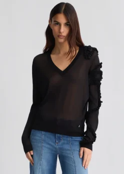 Maglia con rouches