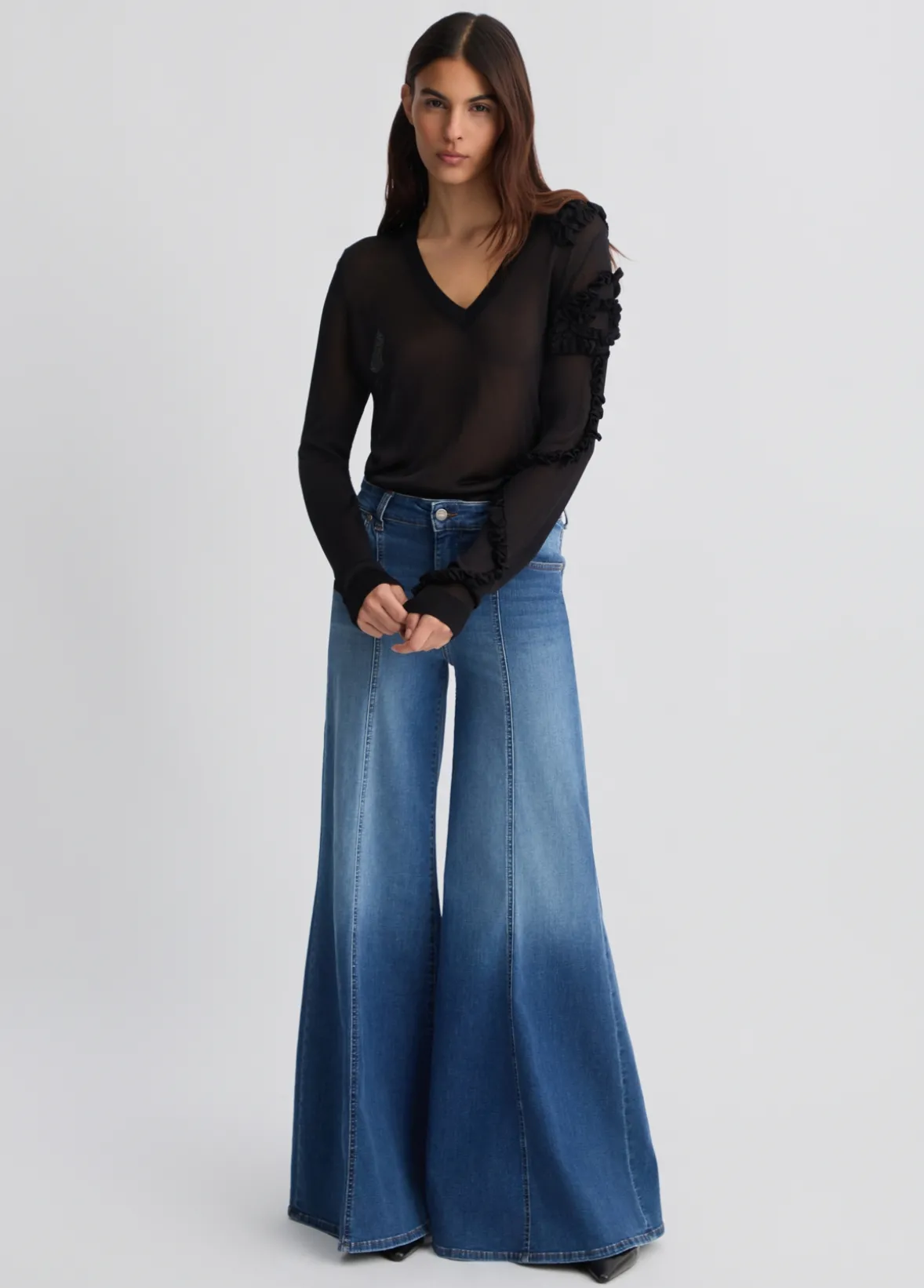 Maglia con rouches