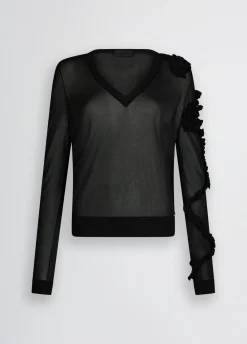 Maglia con rouches