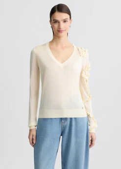 Maglia con rouches