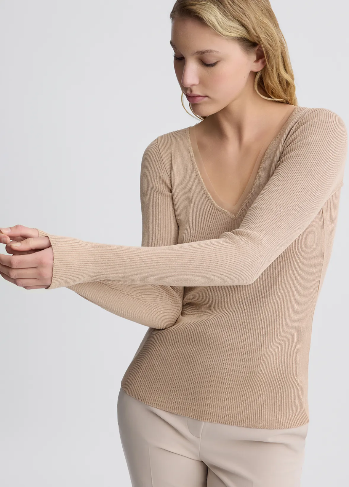 Maglia con scollo a V