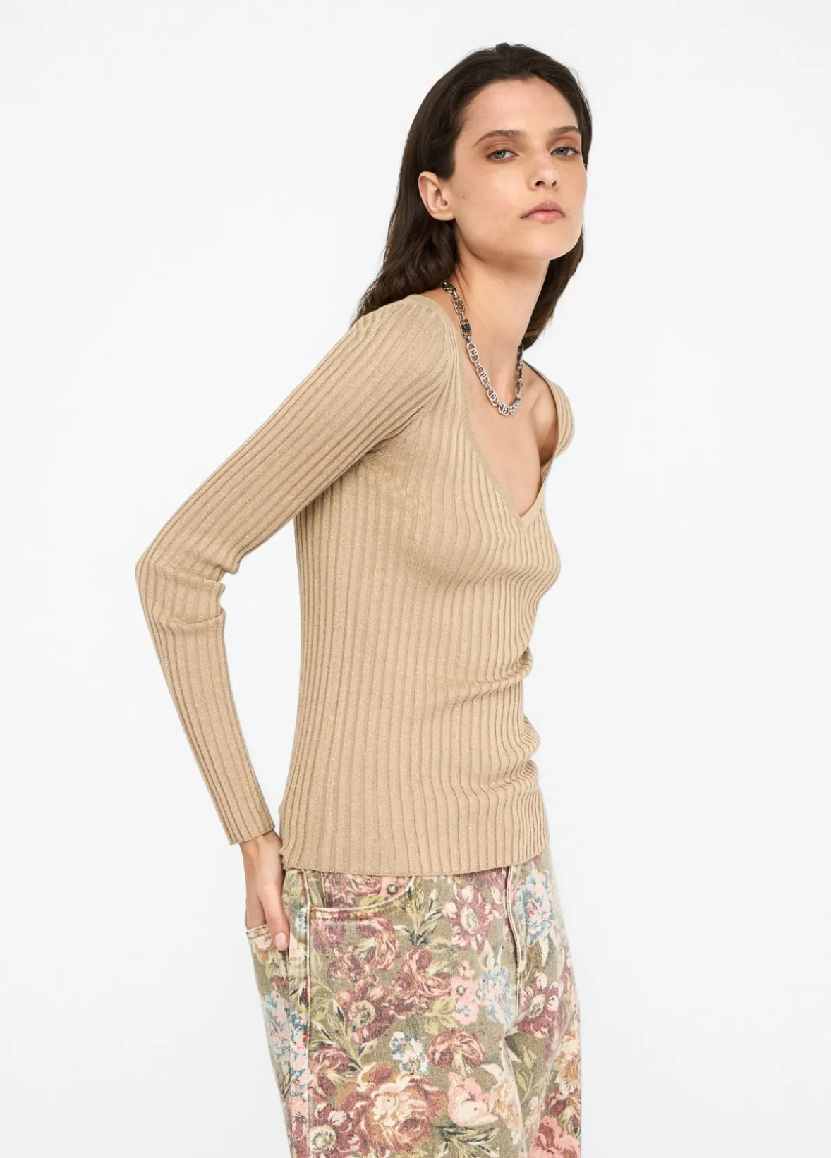 Maglia con scollo a V