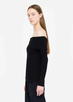 Maglia con scollo bardot