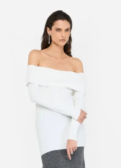 Maglia con scollo bardot