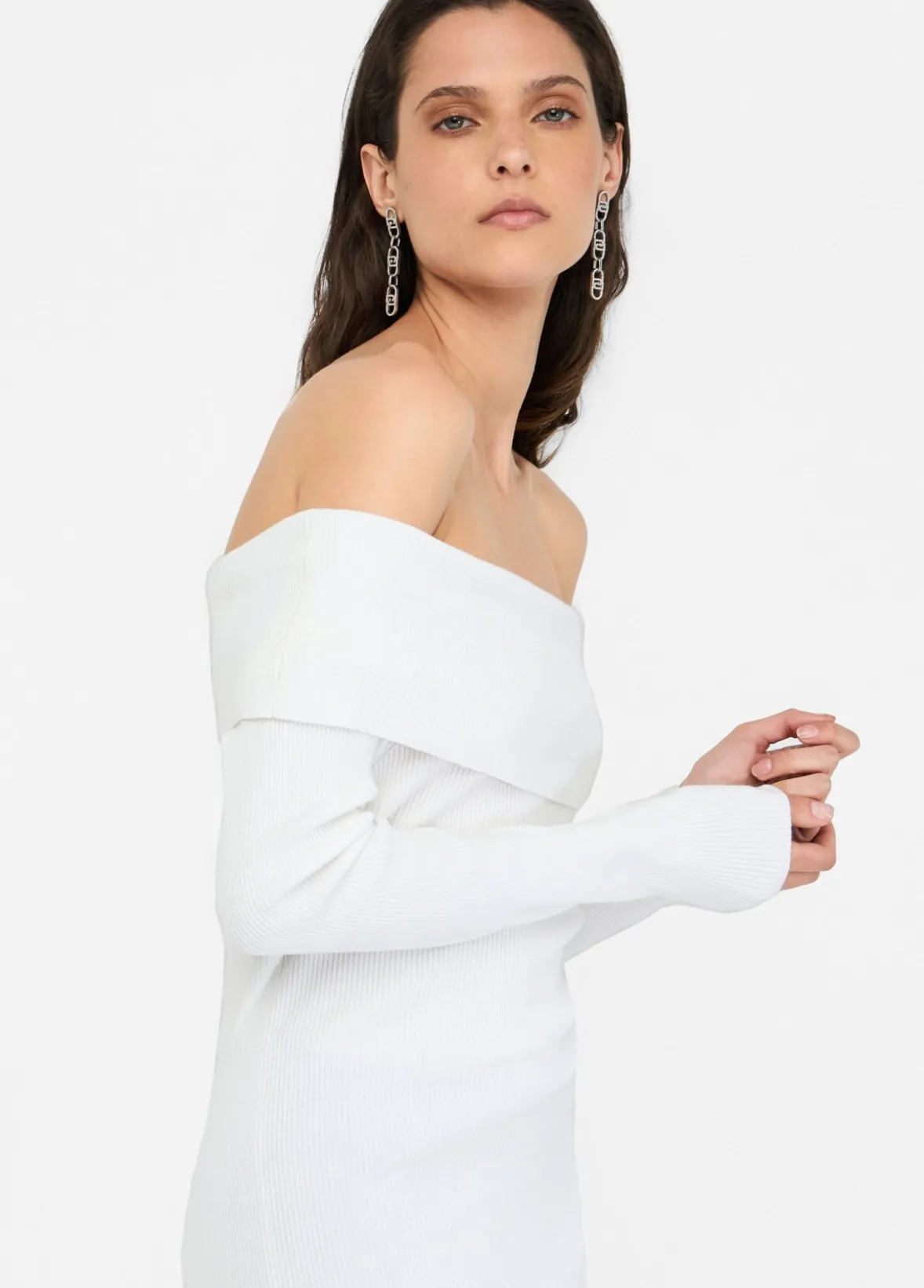 Maglia con scollo bardot